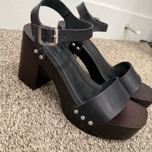 Madden Girl Black Platform Heels